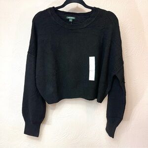 Wild Fable Black Crew Neck Sweater